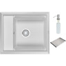 Кухонная мойка GRANULA KS-6004, арктик (белый) 6004 APKTIK